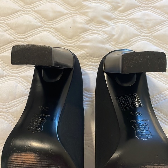 Lovely vintage Italian Maraolo black pumps size 36 1/2 (7 1/2) - Picture 7 of 12